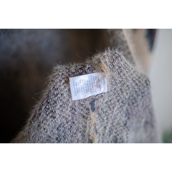 SHE & SKY Cozy Leopard Print Open Front Long Cardigan Sweater Mocha Coat SZ OS - Picture 7 of 7